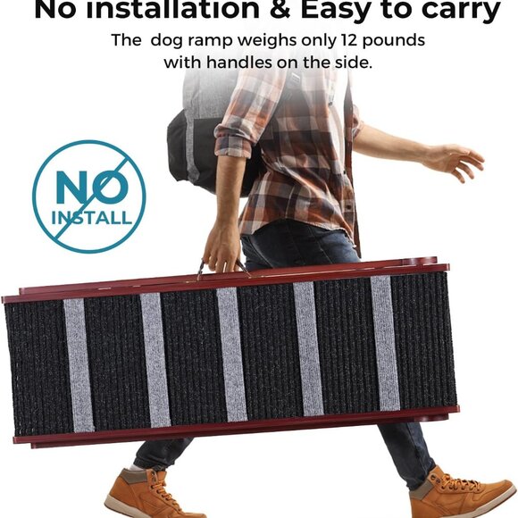 Wooden Adjustable Pet Ramp for All Dogs and Cats - Picture 9 of 9